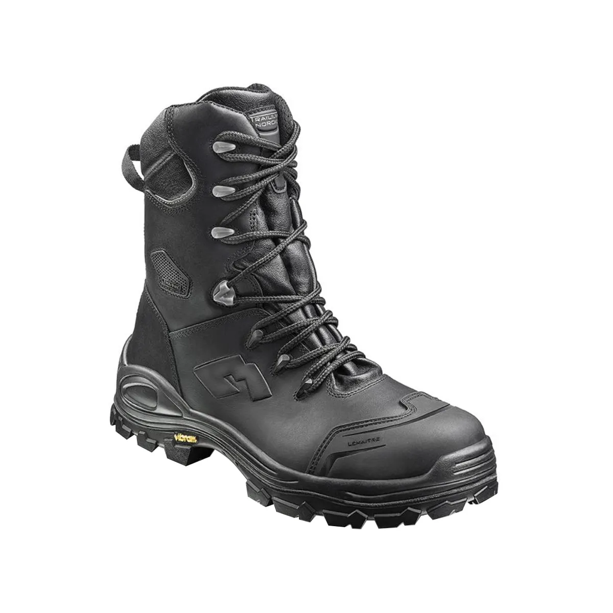 Lemaitre Tyr S3 Waterproof Vibram Combat Safety Boot — Black